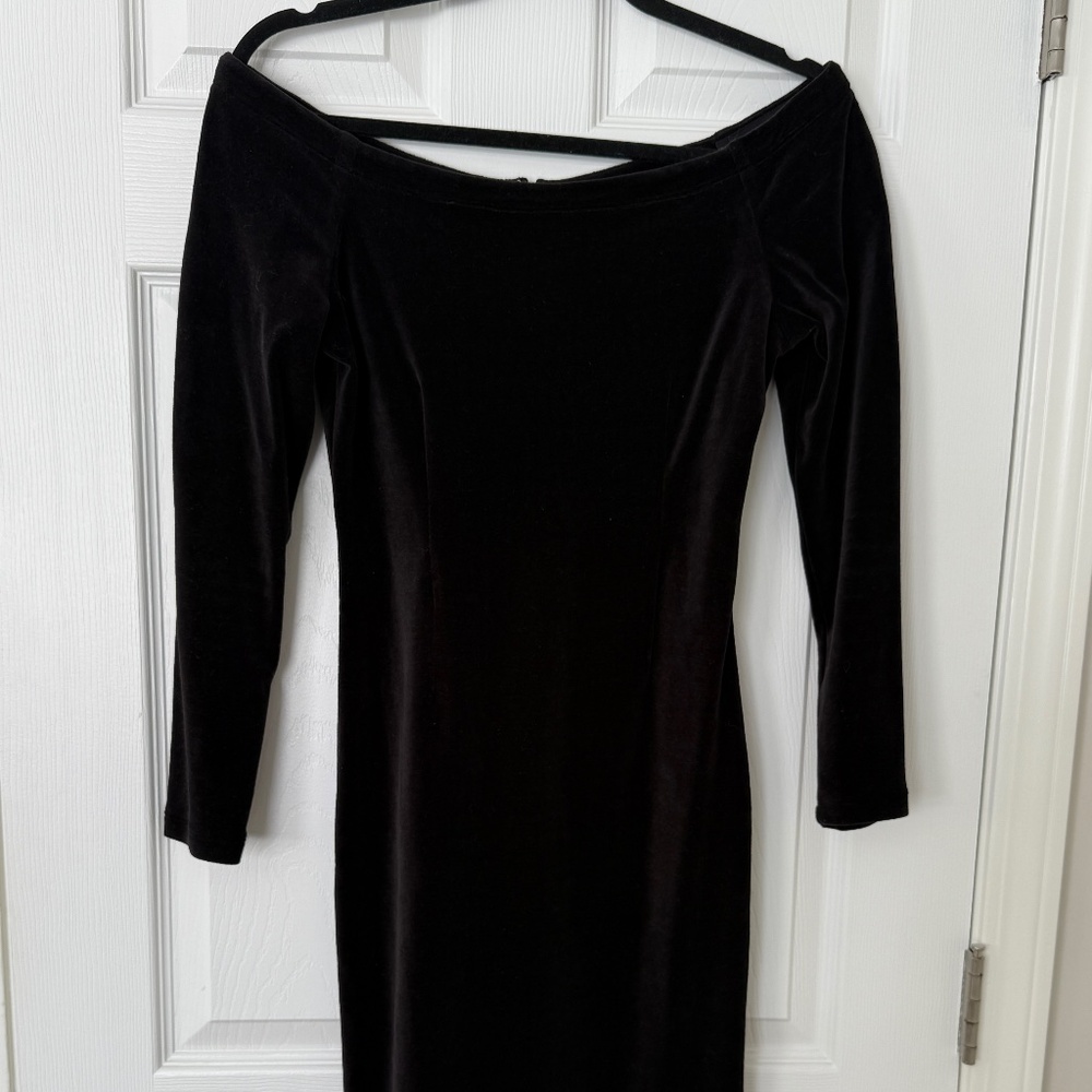 J Crew Velveteen off the shoulder dress Size 4